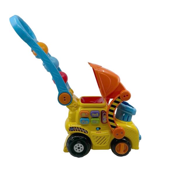 Vtech Push & Pop Bulldozer Push & Pull Toys Vehicle with Handle Baby & Toddler - Picture 8 of 12